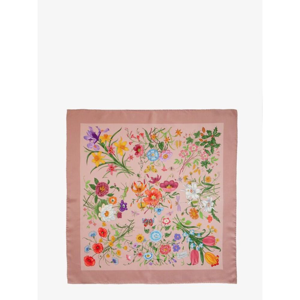 Gucci Women Gucci Flora Silk Foulard